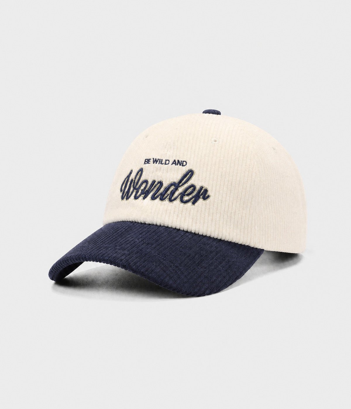 WONDER. corduroy cap navy side