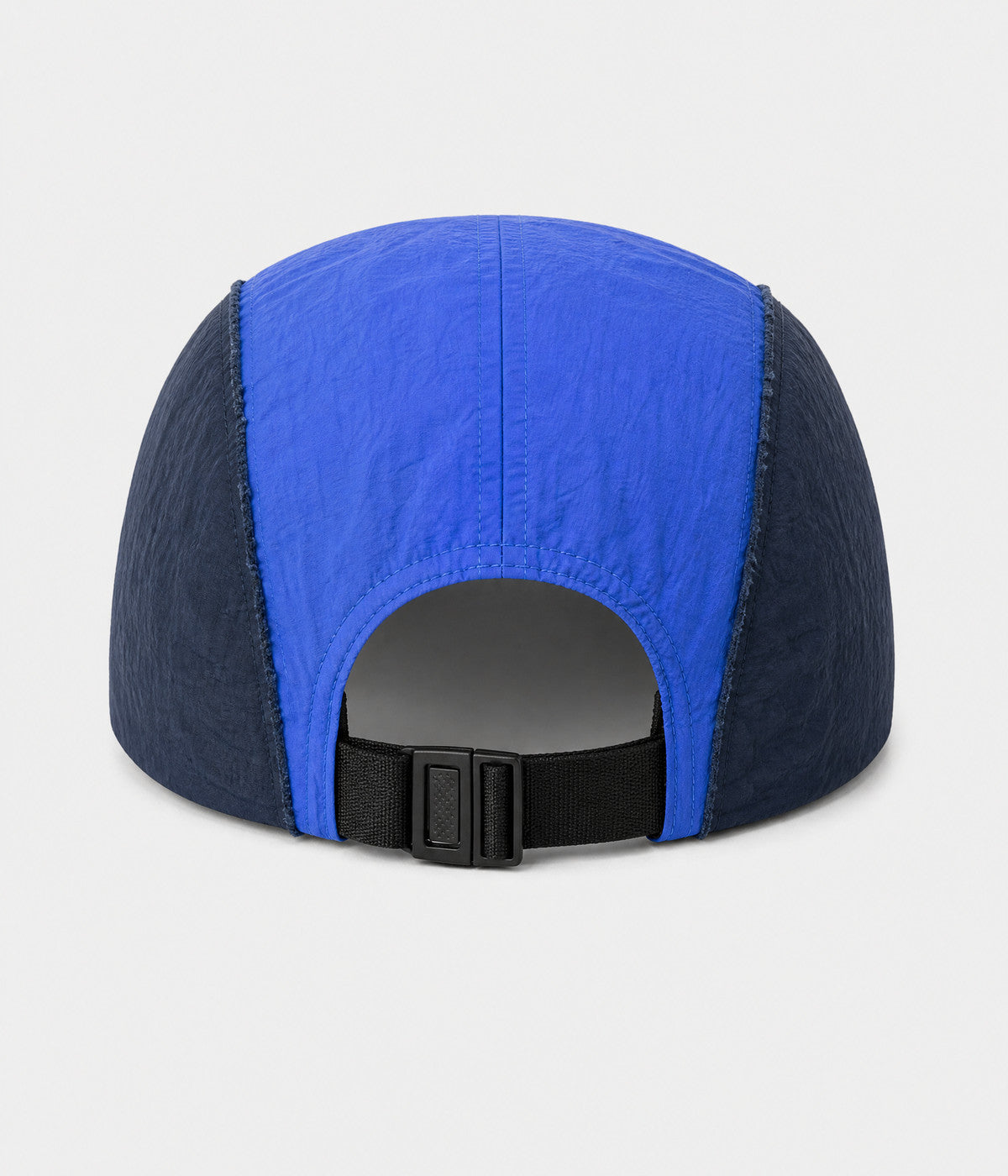 PATCHWORK CAMP. quick-dry patchwork cap in NAVY, back view