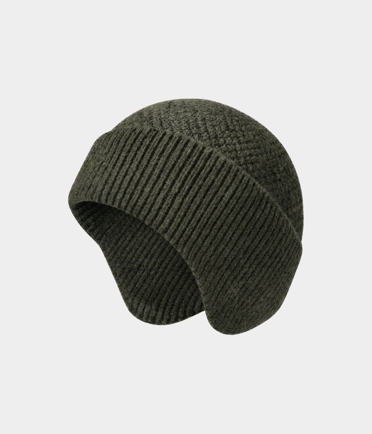 PATTERNED EARMUFF BEANIE.-CAPS