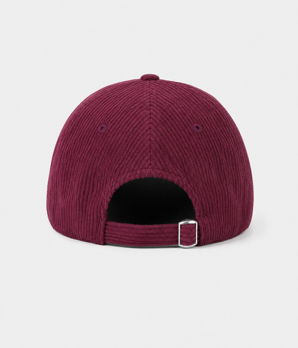 NY CORDUROY. corduroy cap in BURGUNDY, back view