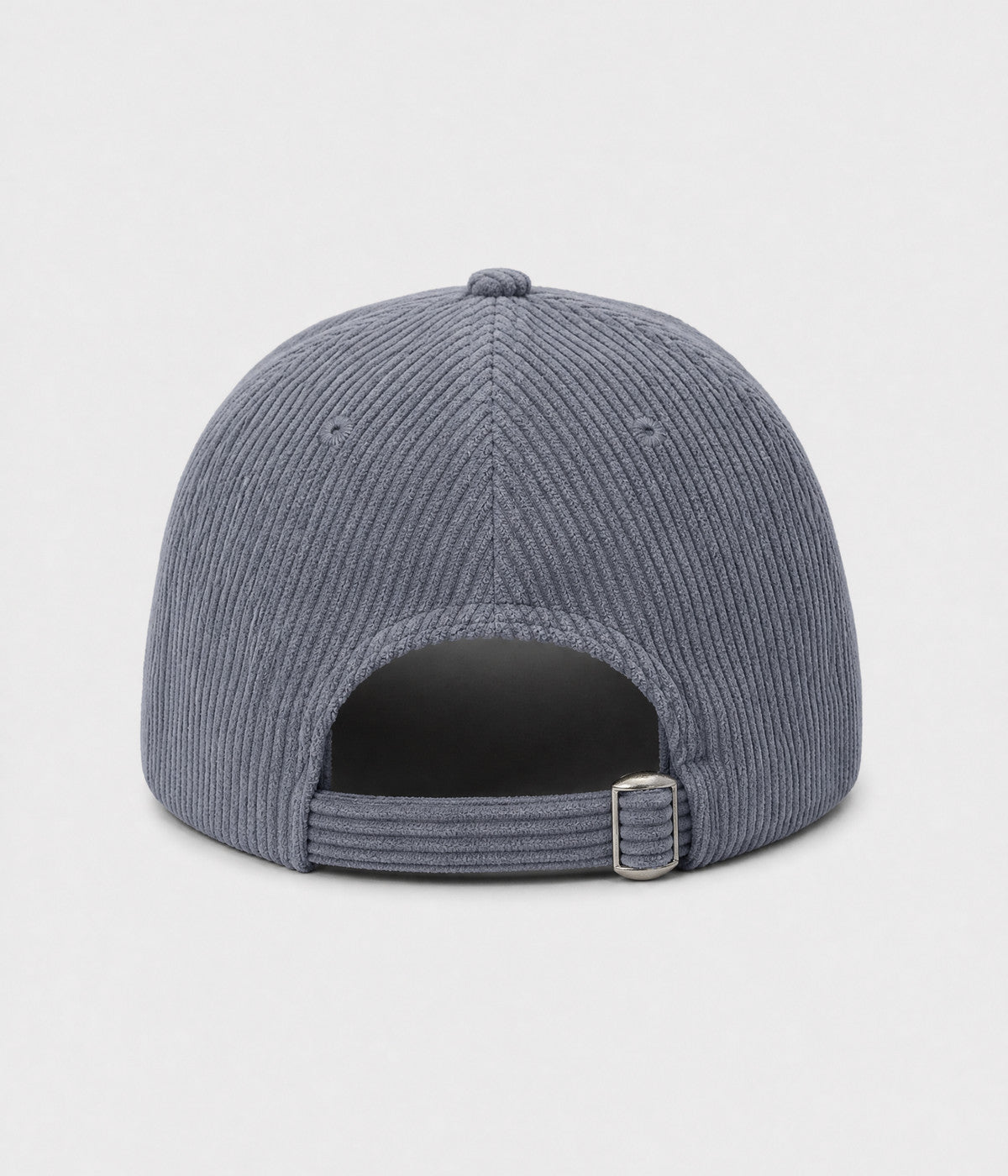 CORDUROY DUCK. cotton corduroy cap in GRAY, back view