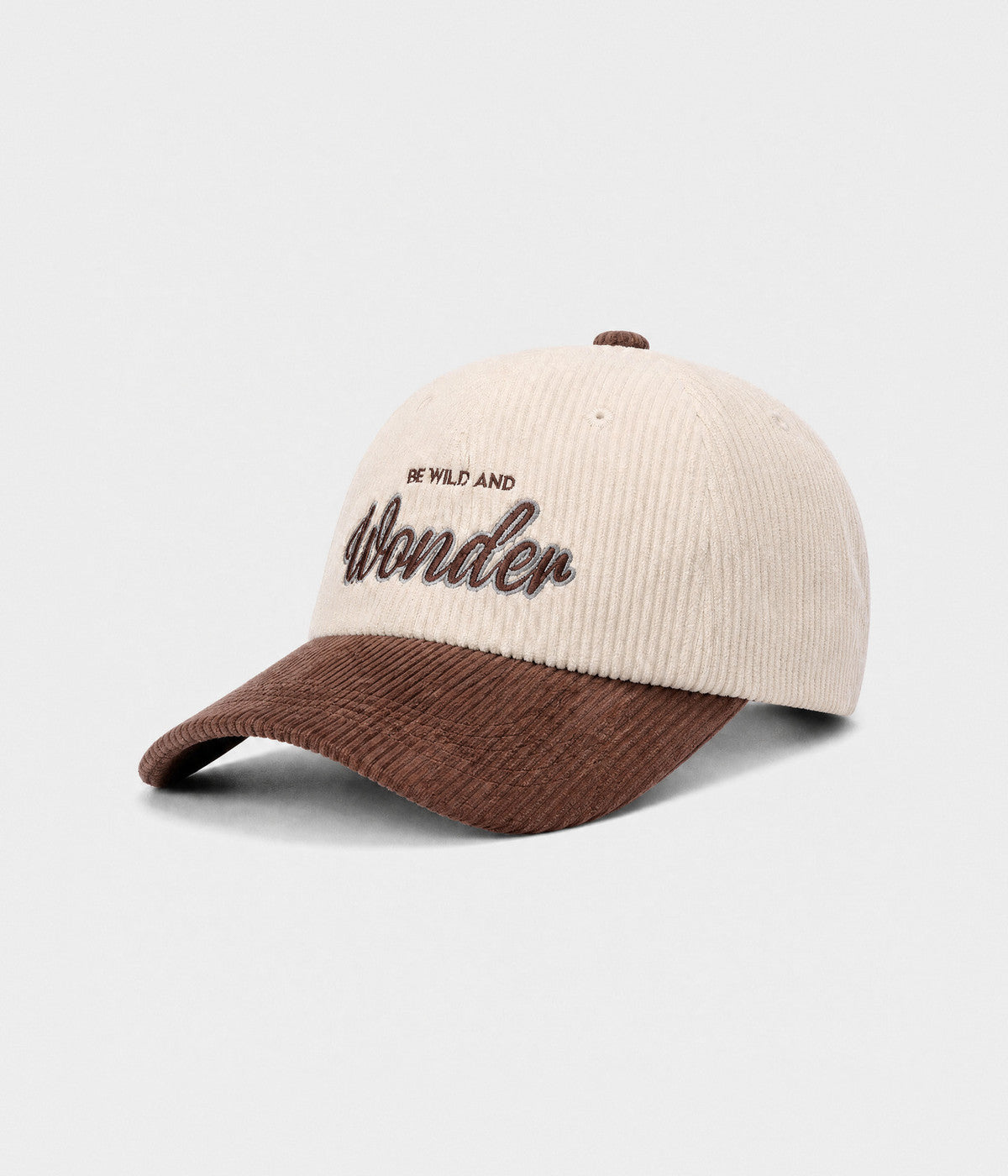WONDER. corduroy cap brown side