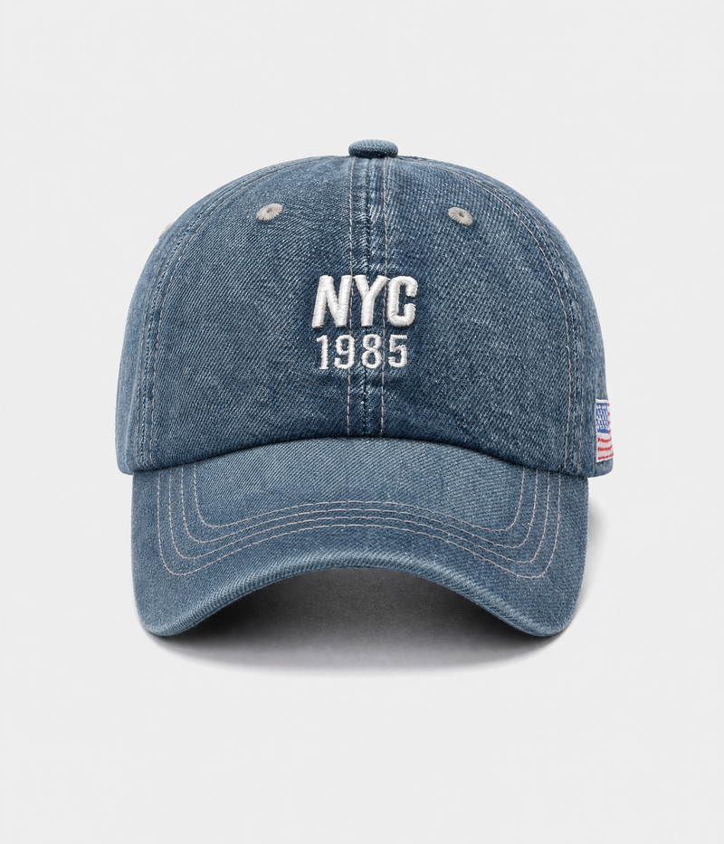 NYC 1985 DENIM. navy front