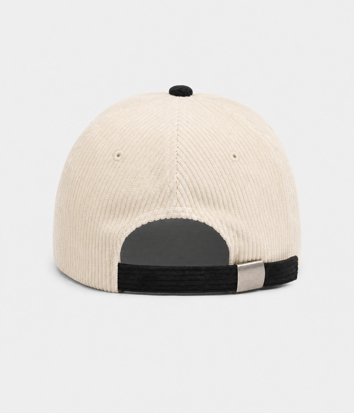 WONDER. corduroy cap in BLACK, back view