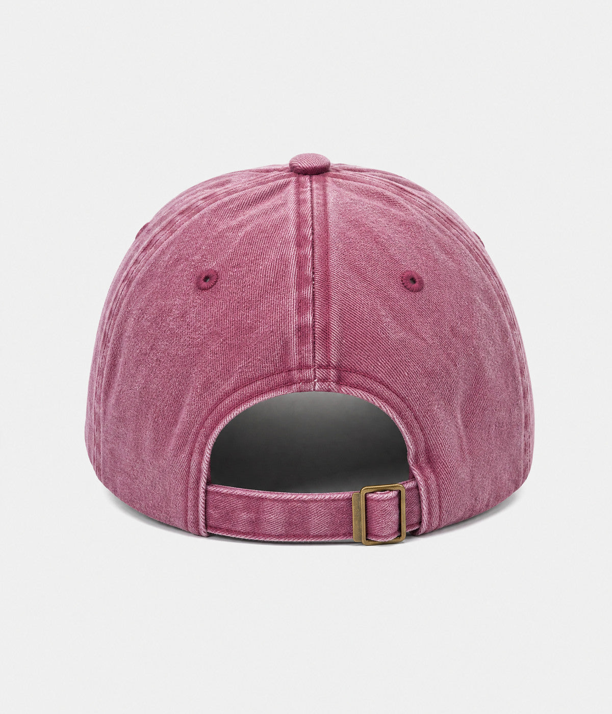 NOPE, NOT TODAY. washed cotton cap in BURGUNDY, back view