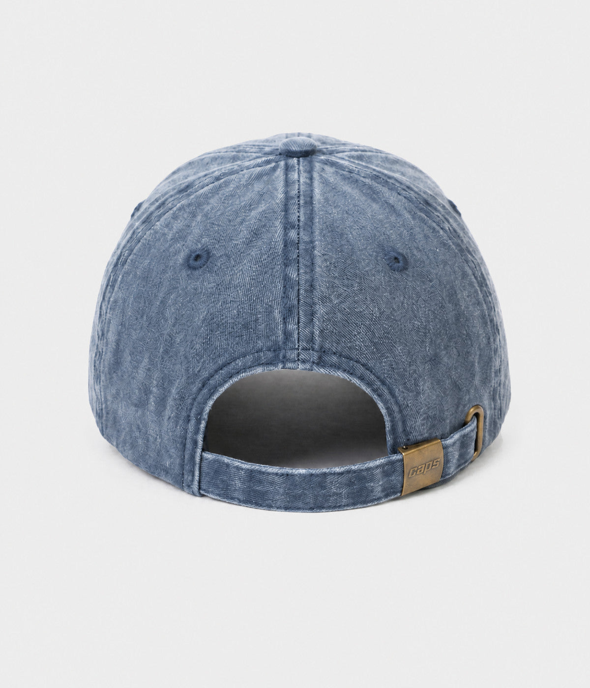 WASHED BOYFRIEND. washed cotton dad cap in NAVY, back view