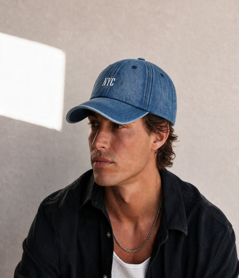 NYC DENIM. — BLUE worn