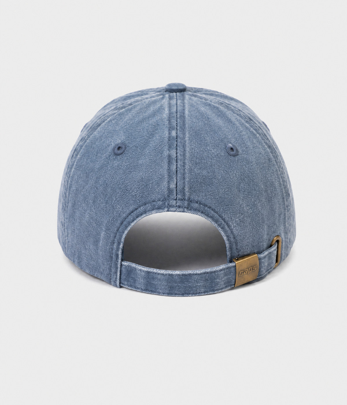 WASHED PAPA. washed cotton dad cap in NAVY, back view