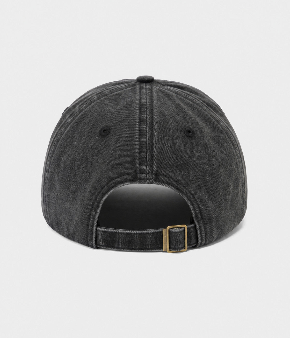NOPE, NOT TODAY. washed cotton cap in BLACK, back view