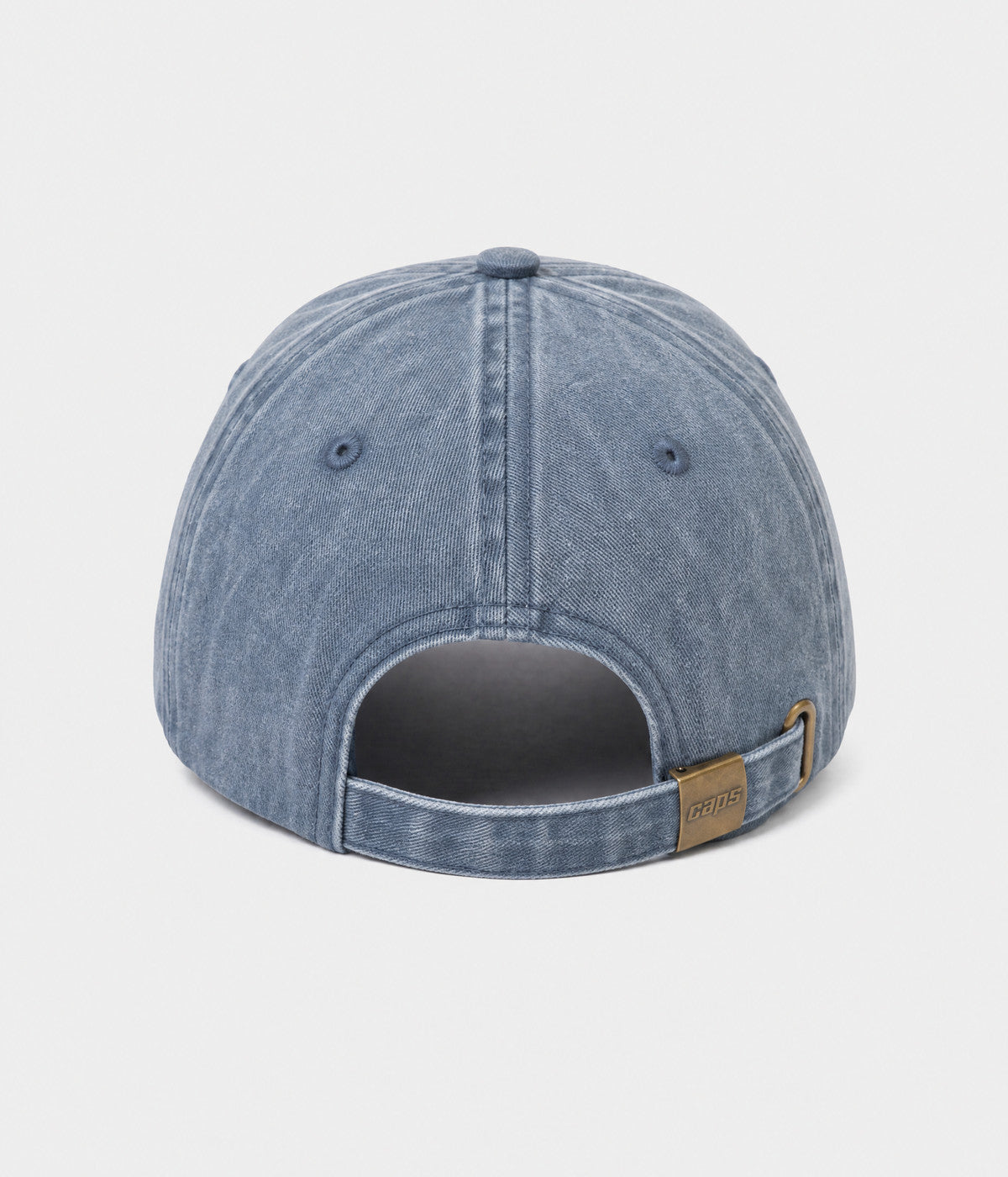 WASHED MAMA. washed cotton dad cap in NAVY, back view