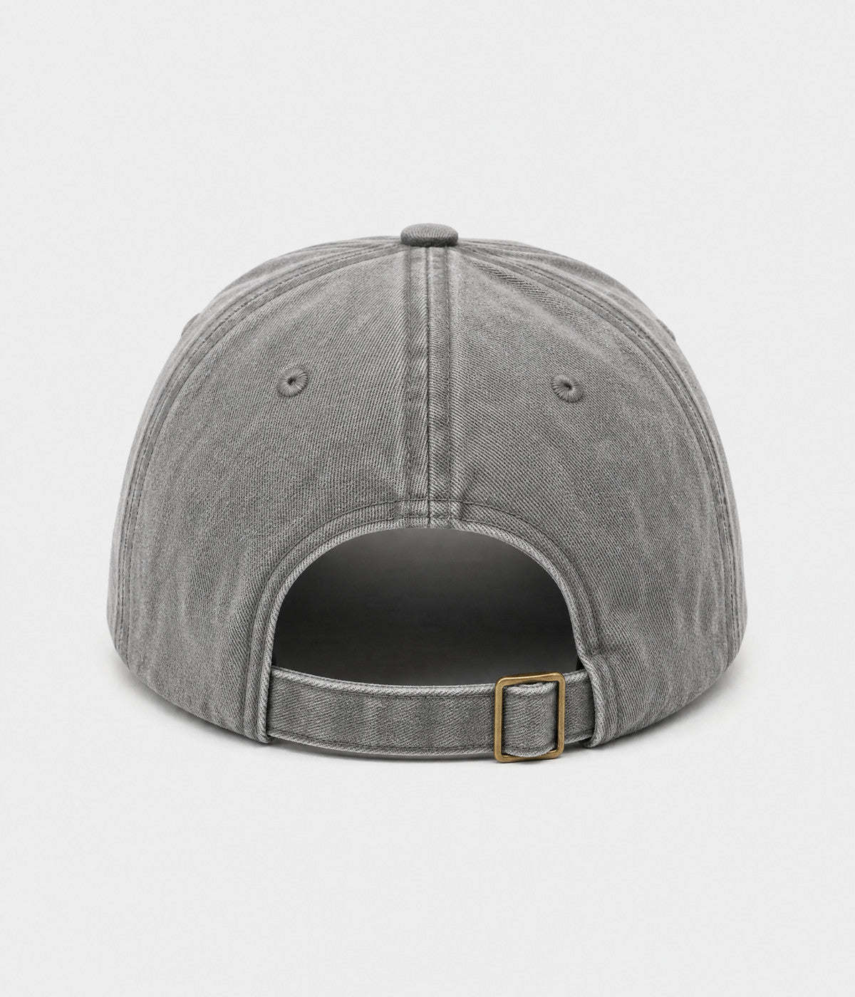 SPICY. washed cotton dad cap in GRAY, back view