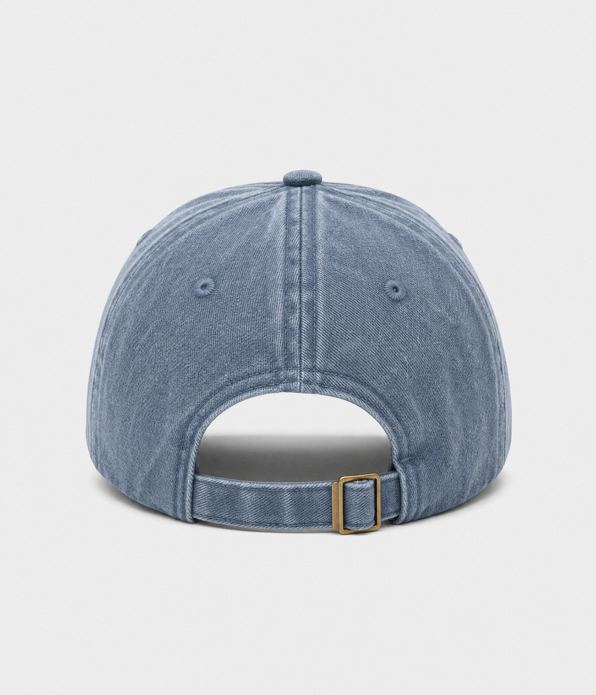 GOD IS GOOD. washed cotton cap in blue, back view