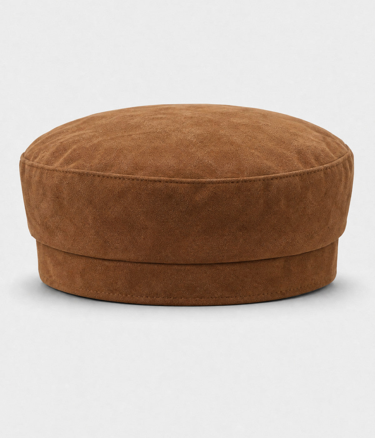 SUEDE SKIPPER. suede skipper cap in TAN, back view