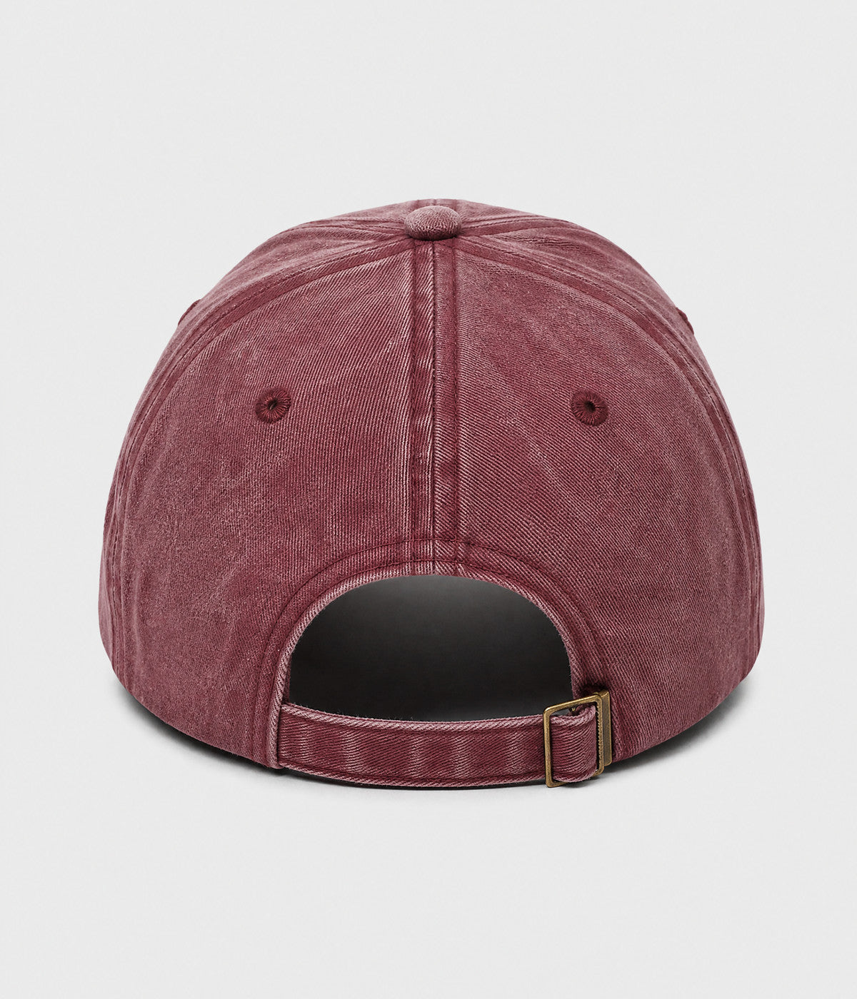 LEMON. washed cotton cap in RED, back view