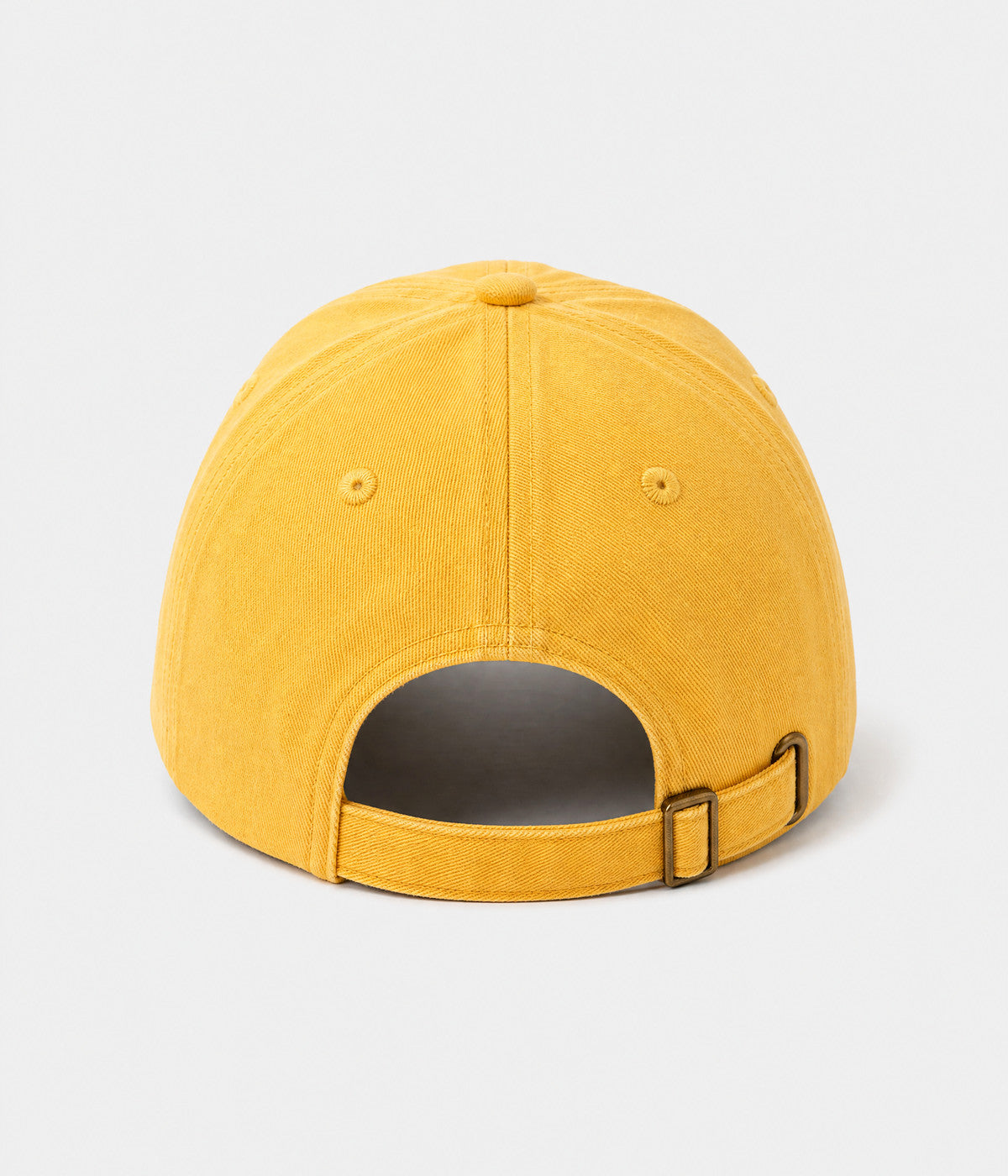 SUNNY DAY. cotton cap in yellow, back view