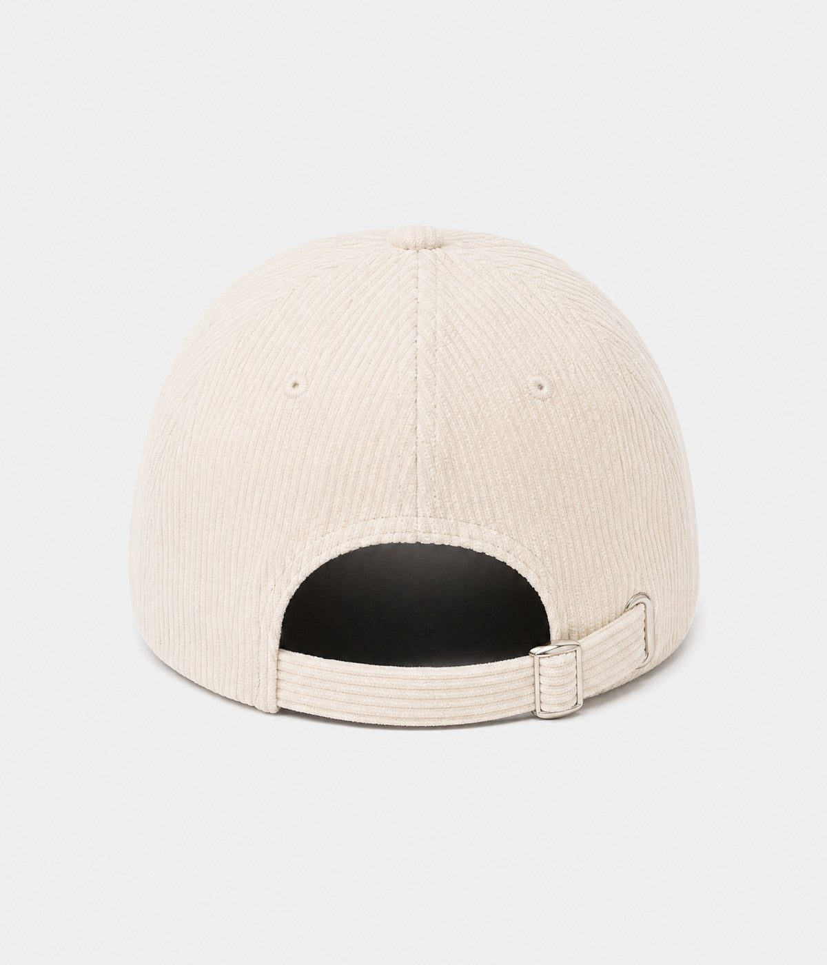 CALIFORNIA CORDUROY. corduroy cap in CREAM, back view
