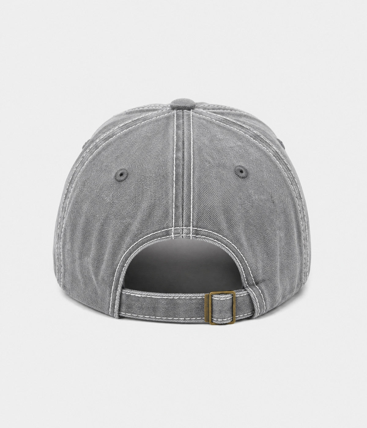 RETRO 1985. washed cotton cap in gray, back view
