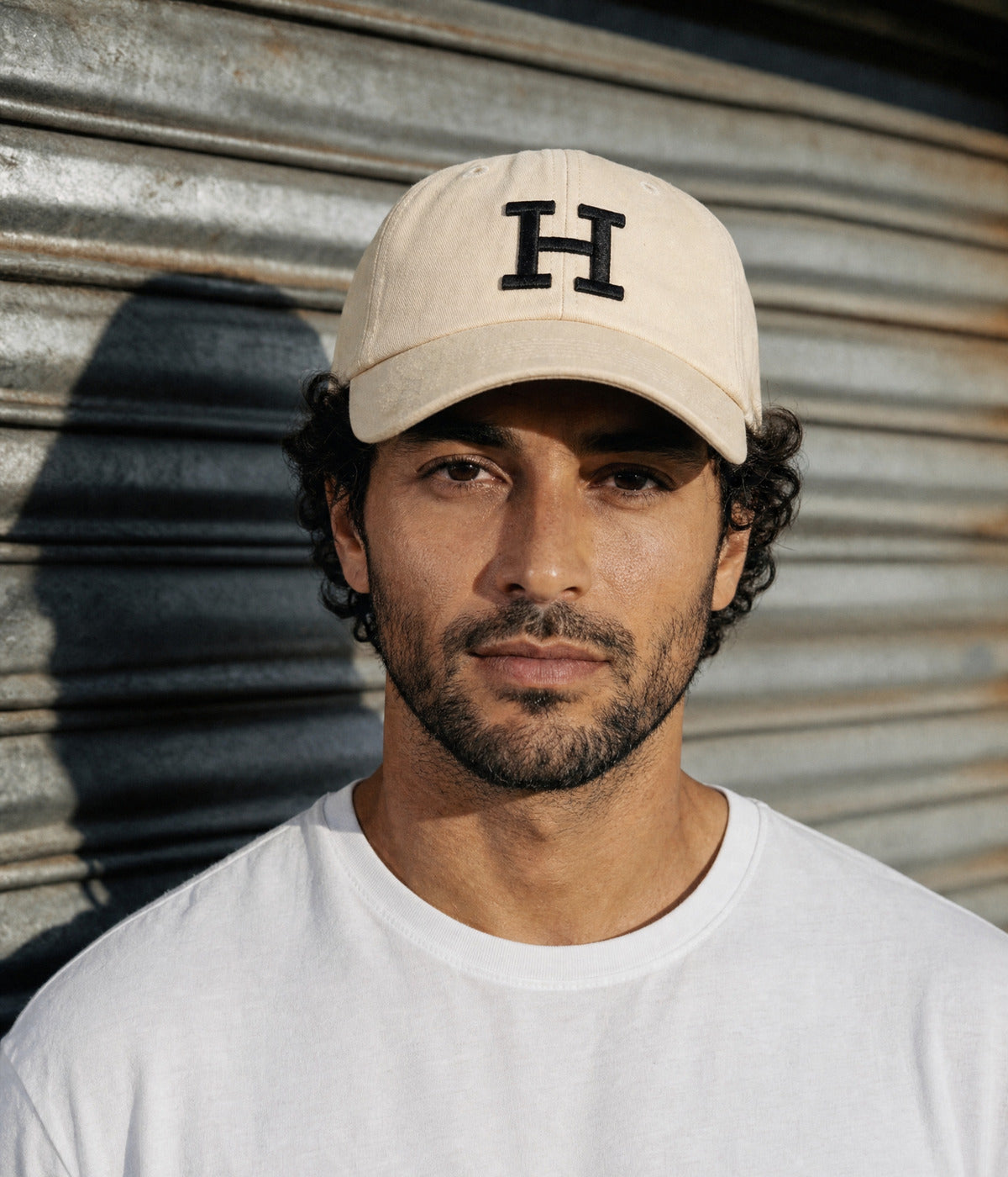 H. — BEIGE worn