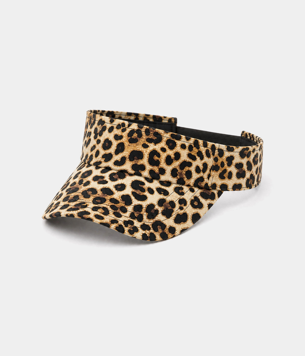 LEOPARD VISOR. visor in BROWN, side view