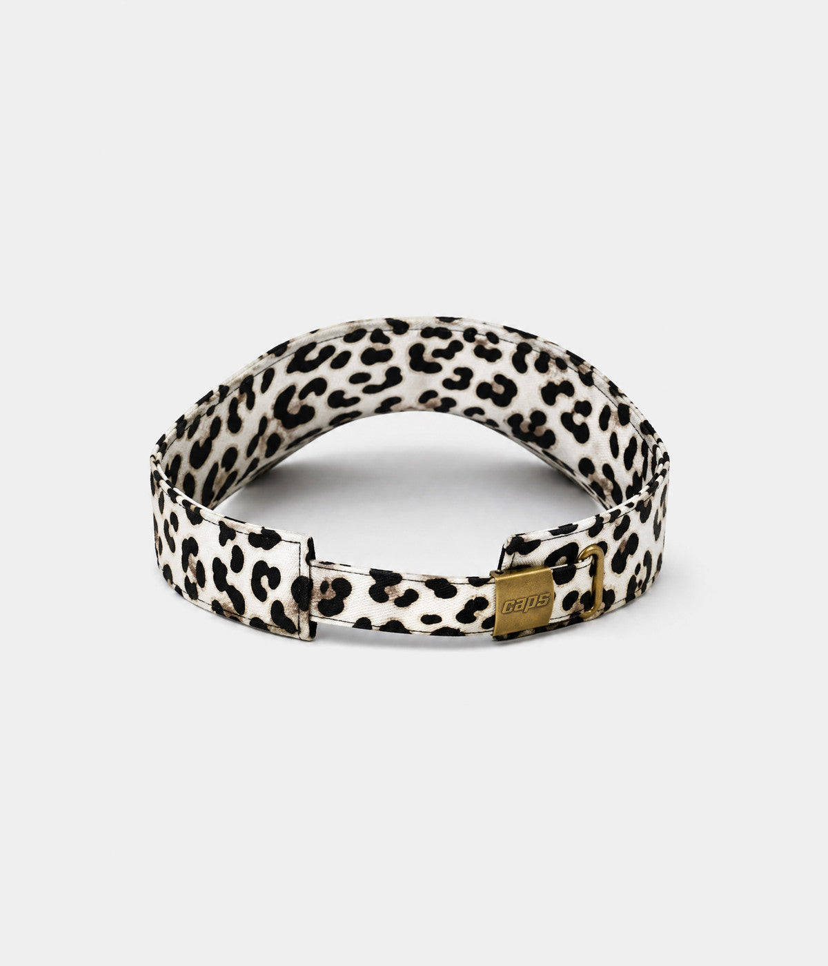 LEOPARD VISOR. visor in WHITE, back view