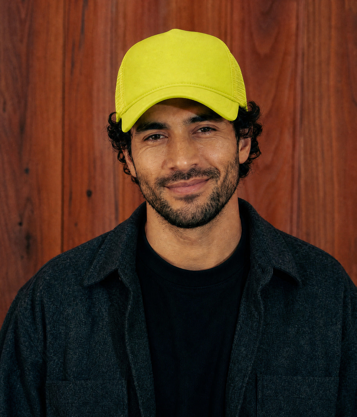 MESH TRUCKER. — YELLOW worn