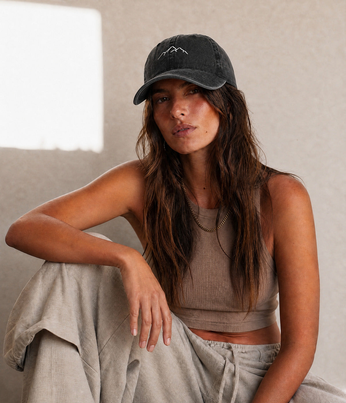 MOUNTAINS 3-PACK. worn by a woman
