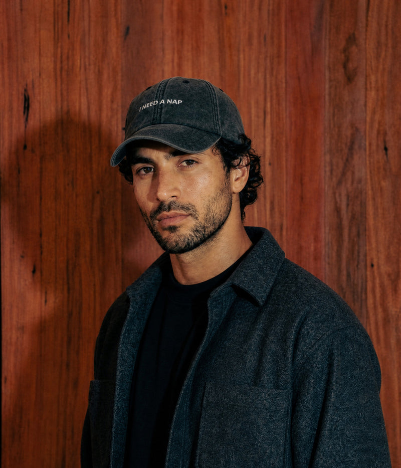 NAP. worn by a man