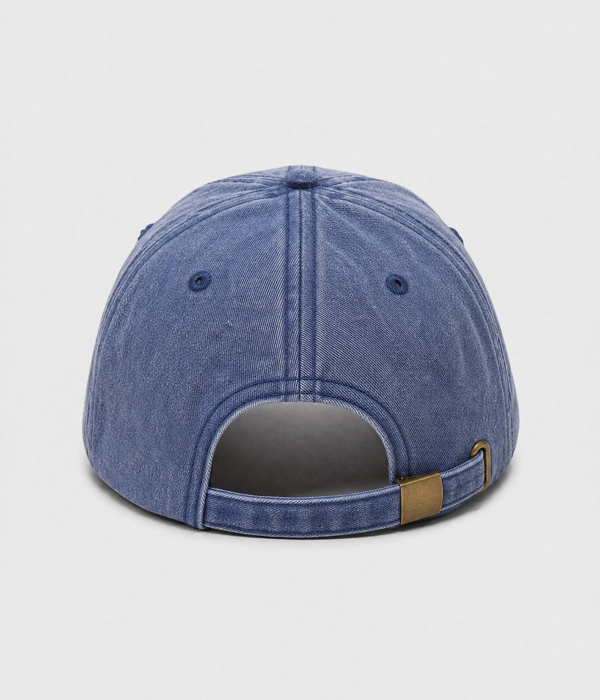 SUNDAY FOREVER. washed half-leopard dad cap in NAVY, back view