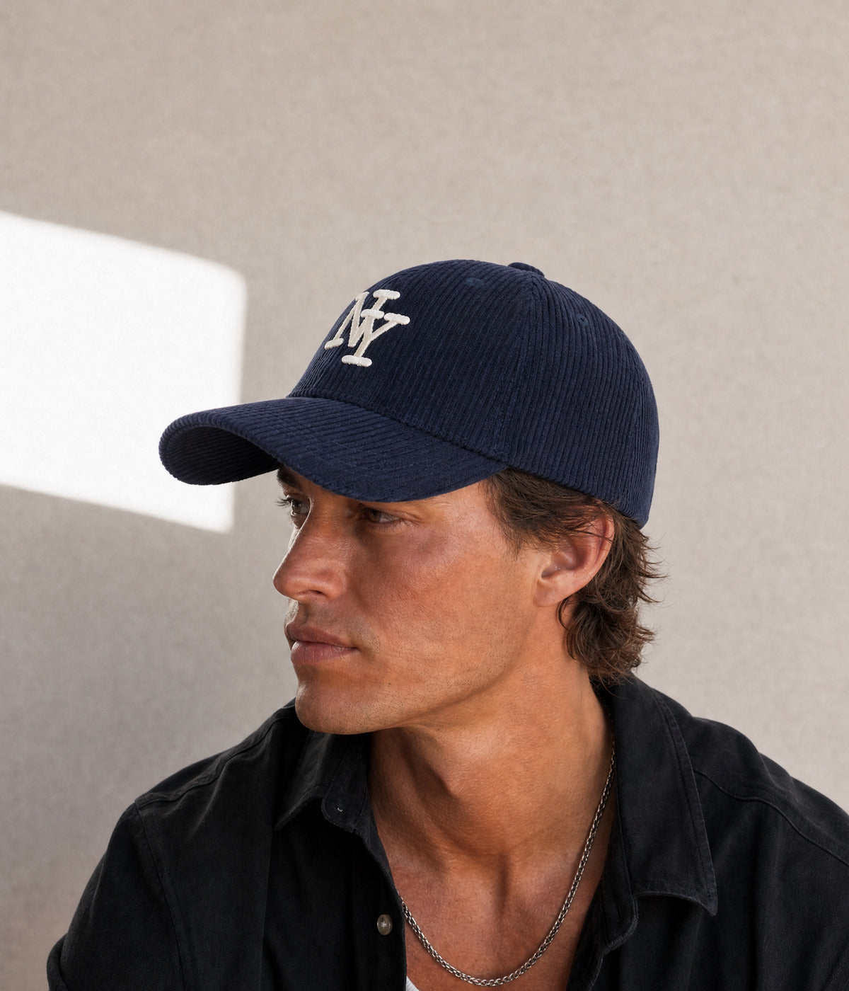 NY CORDUROY. — NAVY worn