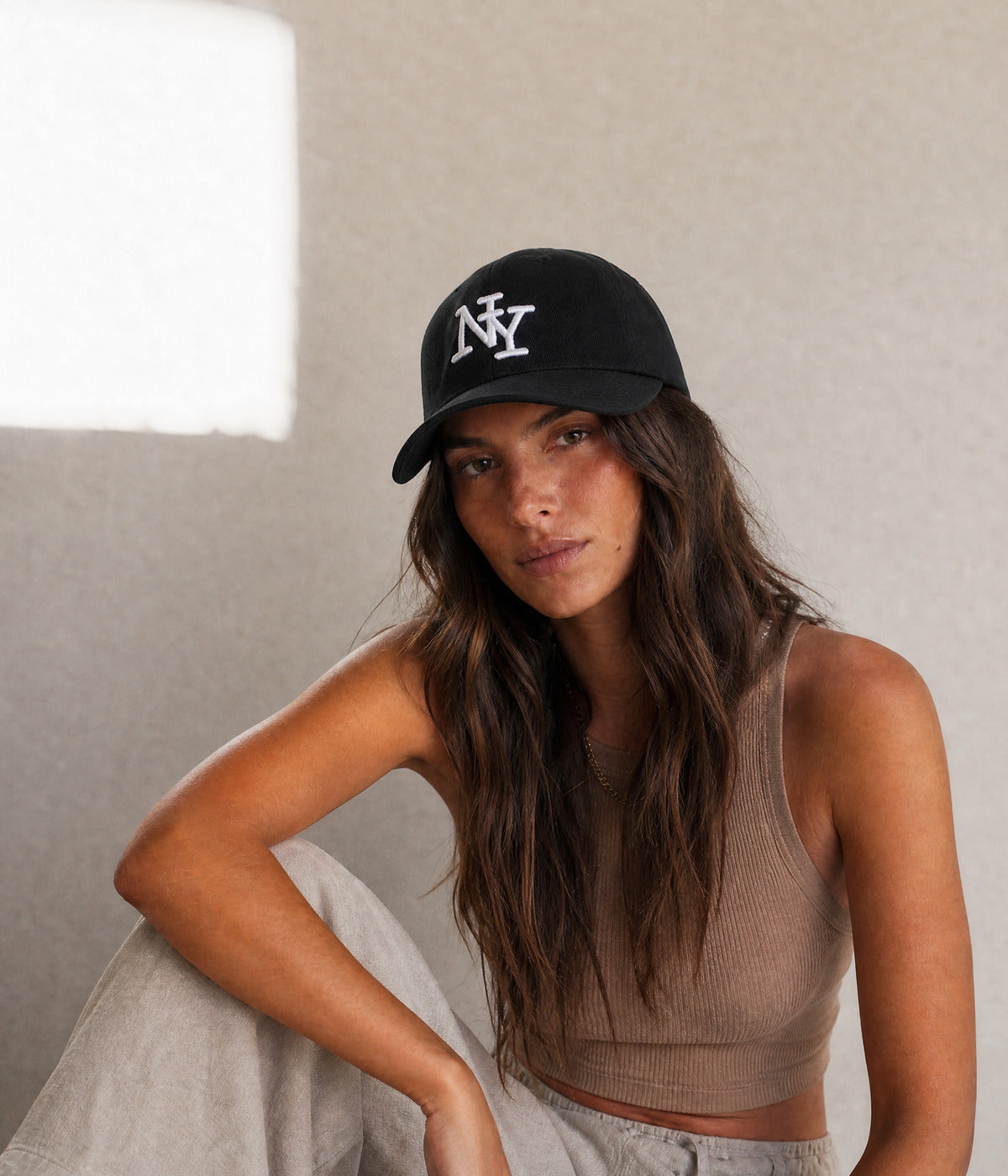 NY MONOGRAM. — BLACK worn