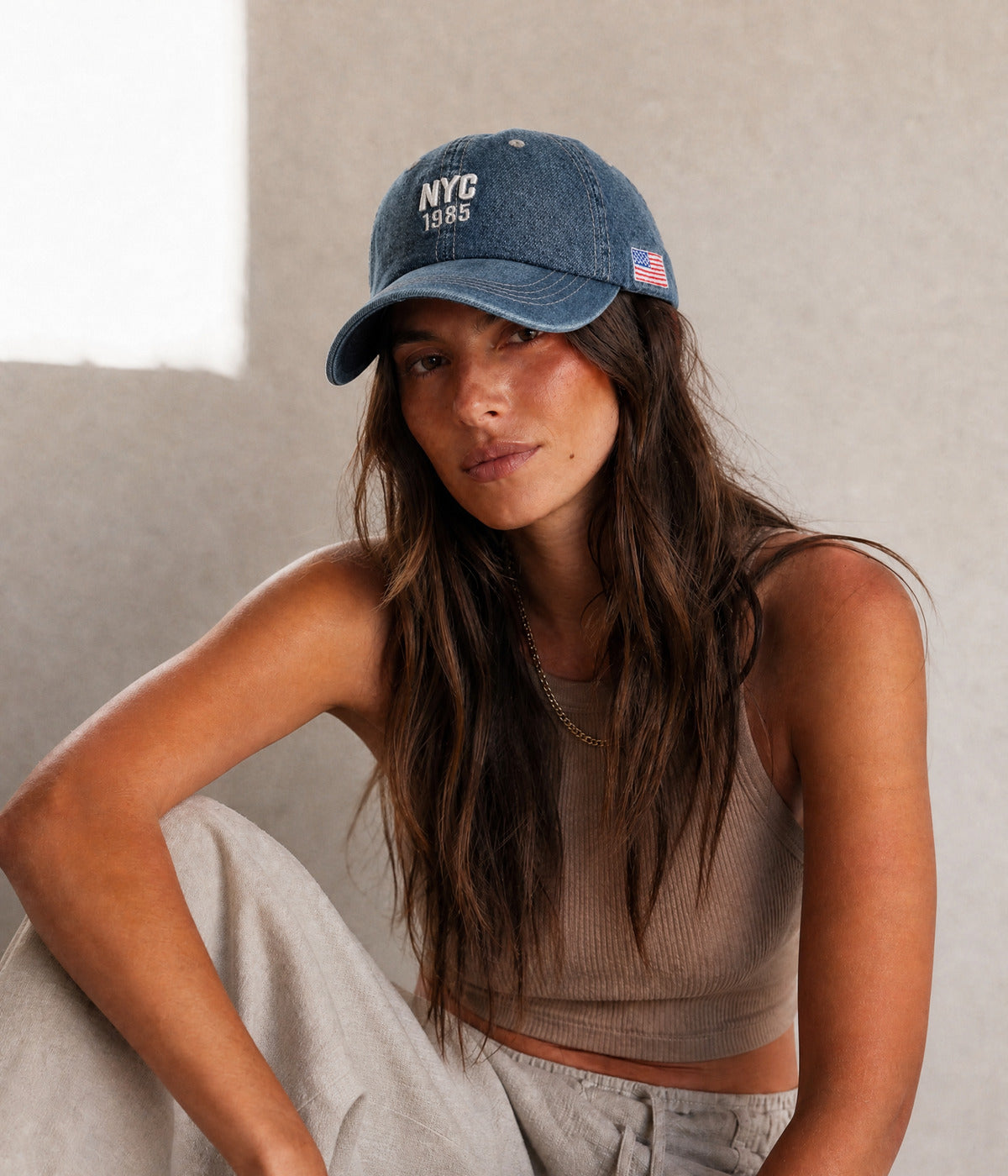 NYC 1985 DENIM. — NAVY worn