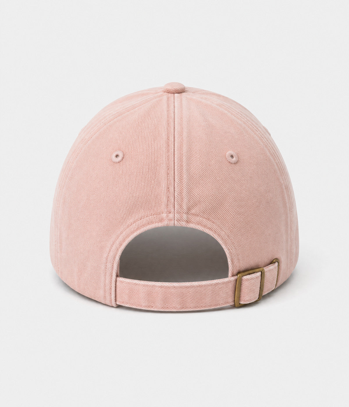 SAUSAGE DOG. washed cotton cap in pink, back view