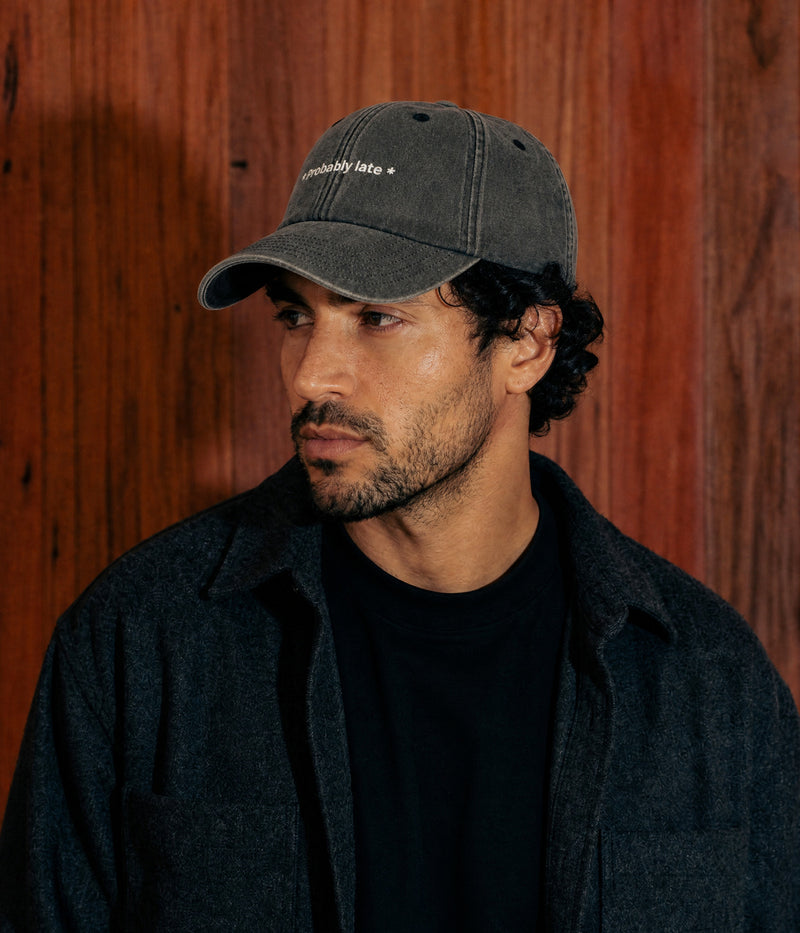 PROBABLY LATE. BLACK worn by a man