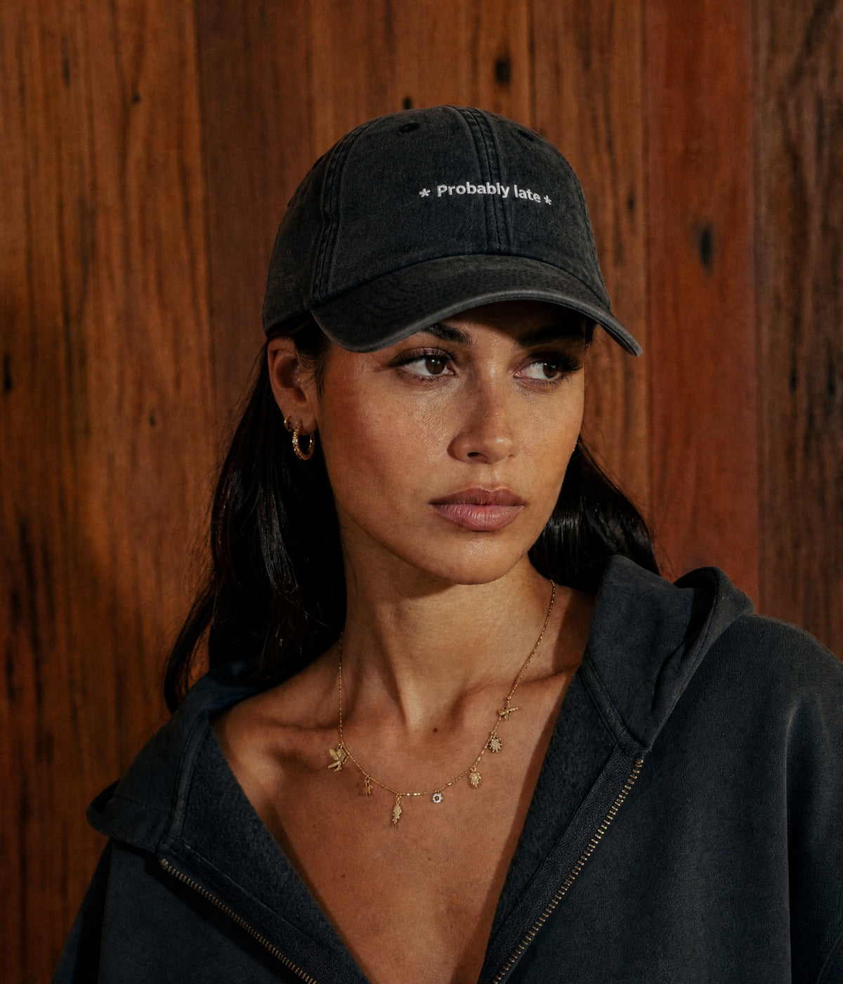 PROBABLY LATE. BLACK worn by a woman