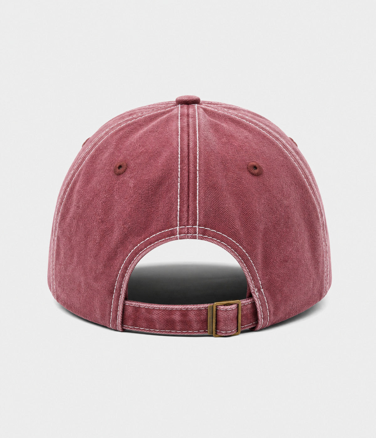 RETRO 1985. washed cotton cap in red, back view