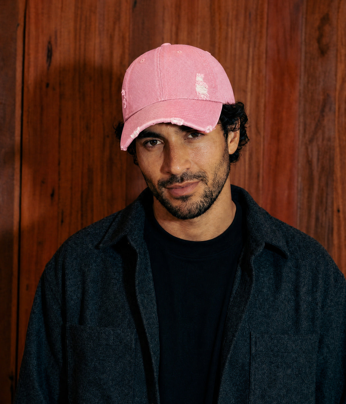RIPPED DENIM. — PINK worn