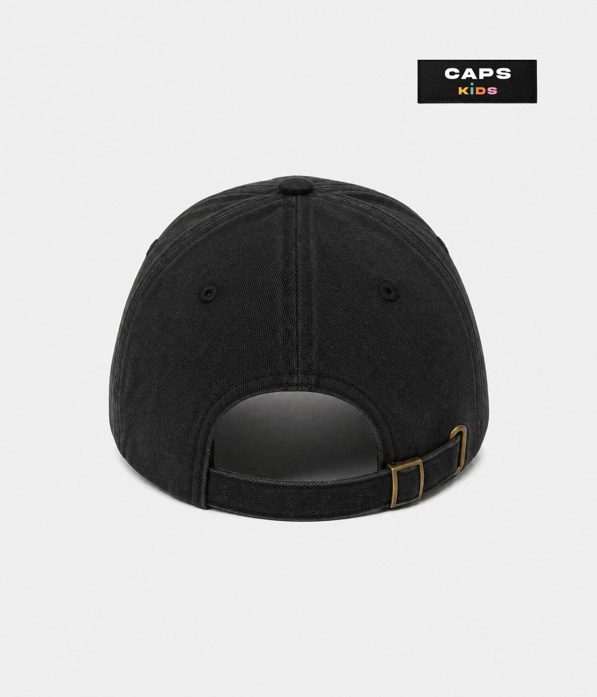 SUNNY DAY. cotton cap in black, back view