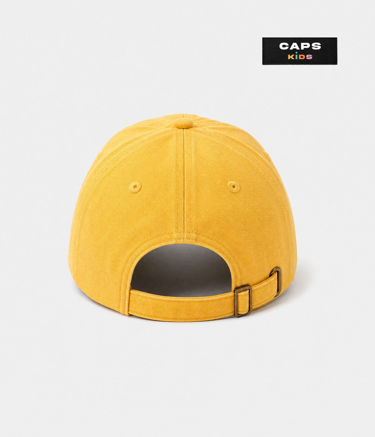 SUNNY DAY. cotton cap in yellow, back view