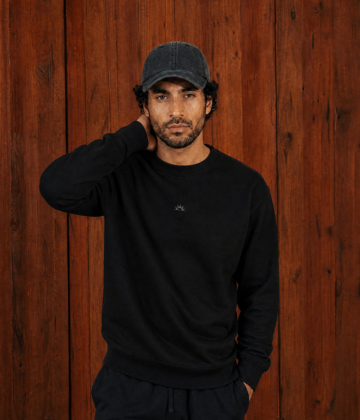 SUN SWEATER. on model