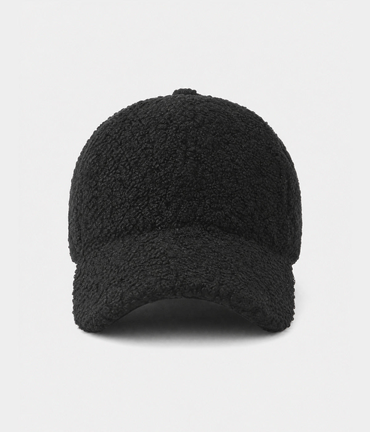 TEDDY CAP. BLACK front
