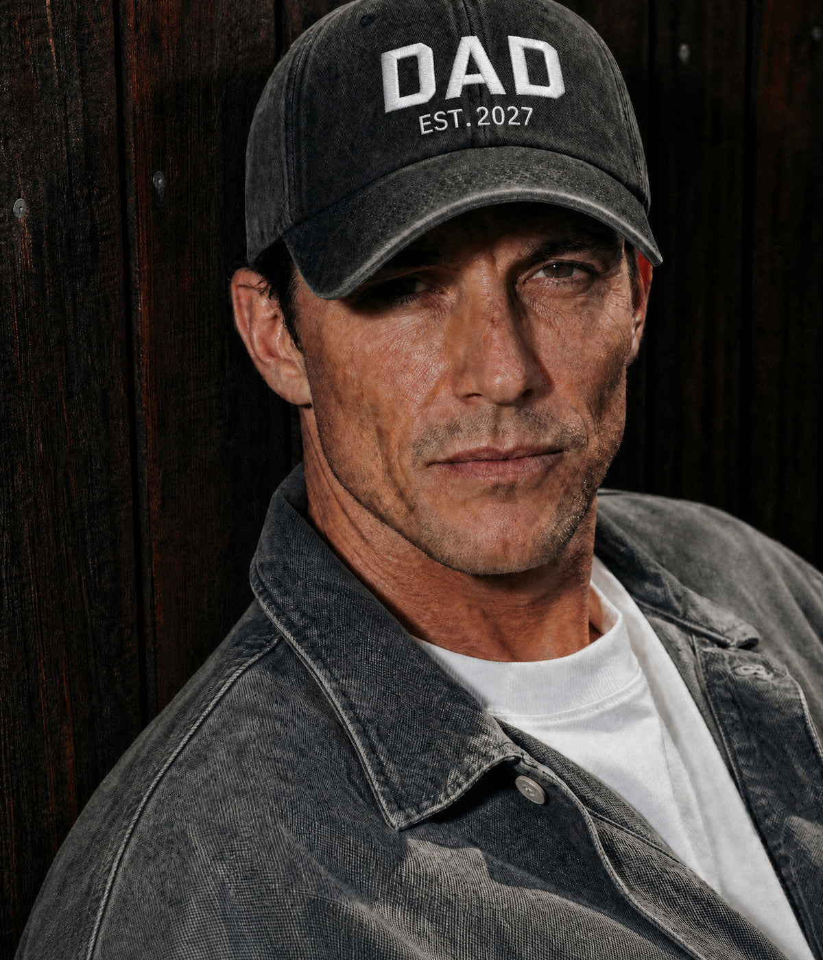 WASHED DAD EST 2027. — BLACK worn
