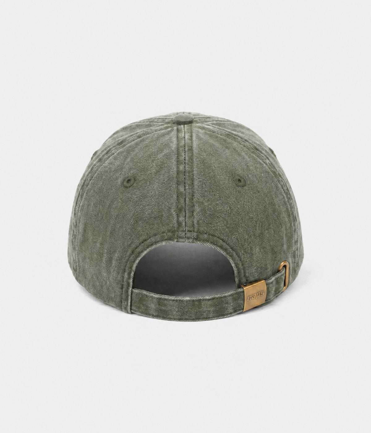 WASHED WHATEVER. army green washed cap back
