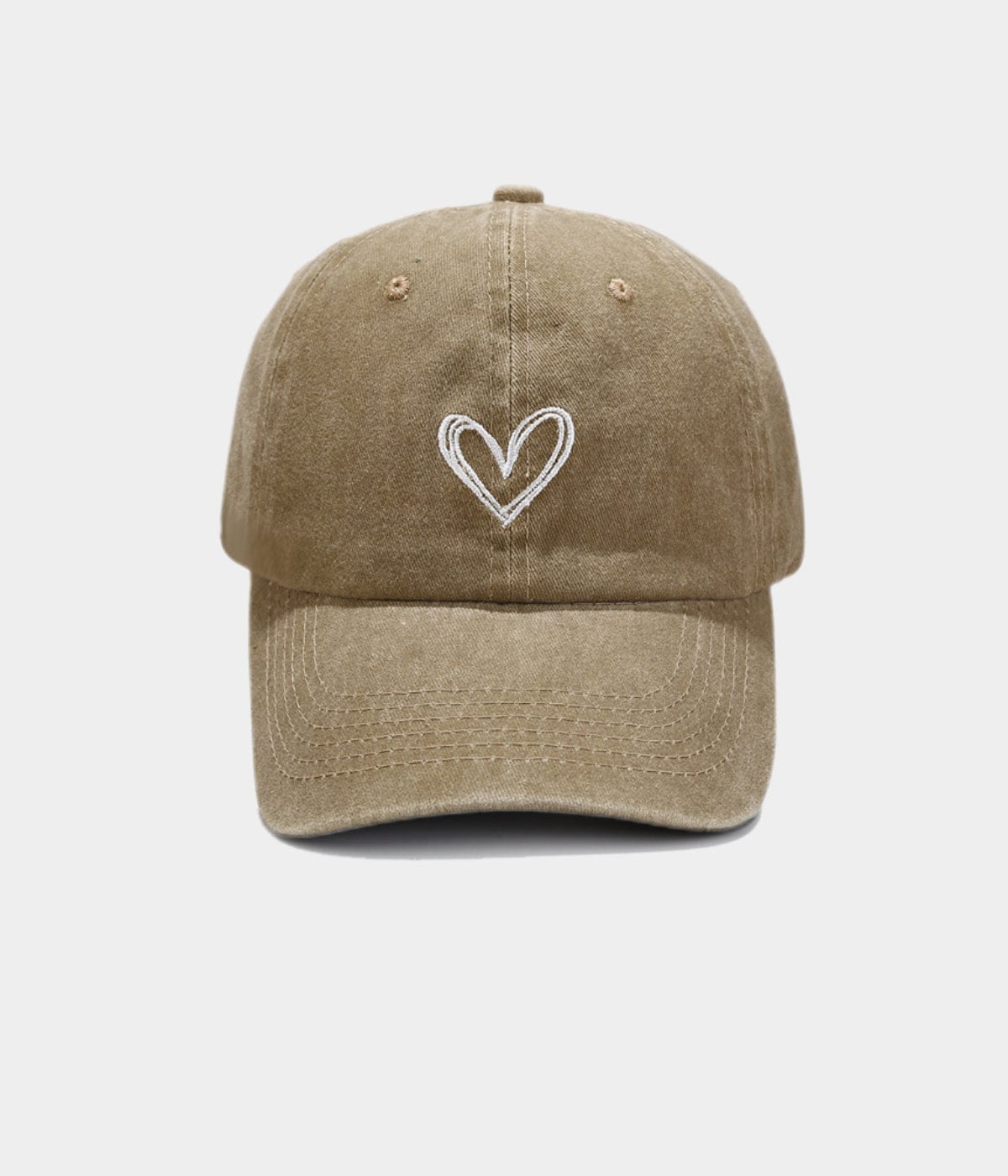WASHED DRAWN HEART CAP. | High quality by CAPS Apparel