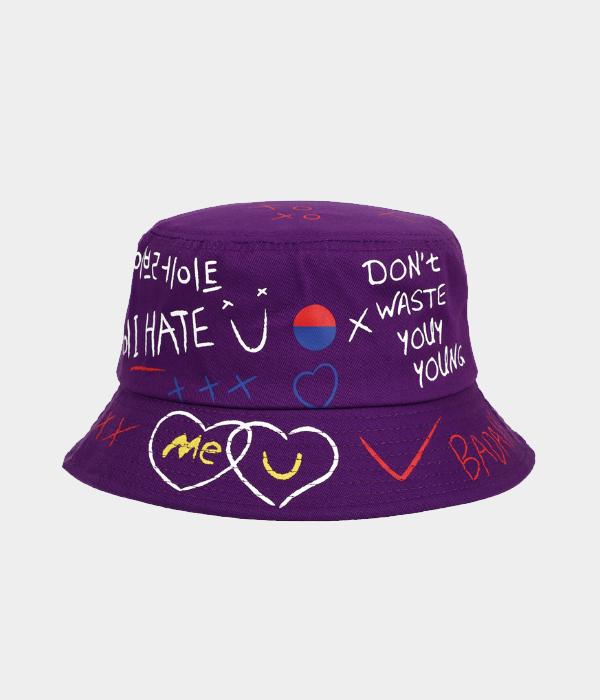 Graffiti Bucket. Purple
