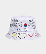 Graffiti Bucket. White